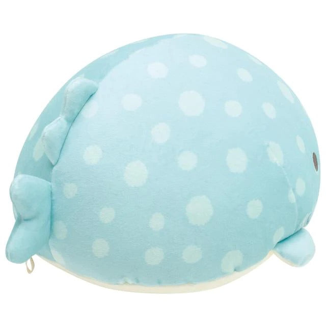 Jinbesan鲸鱼|可爱笑脸大嘴mochi鲸鱼玩偶/公仔/抱枕/嘴里可以放小玩偶|约H145 x W200 x D330mm