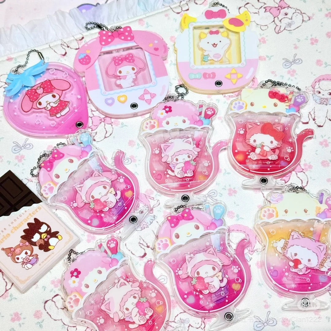 Sanrio|Cat Soda Acrylic Charm mystery bag/blind box/All 8 types|1pcs