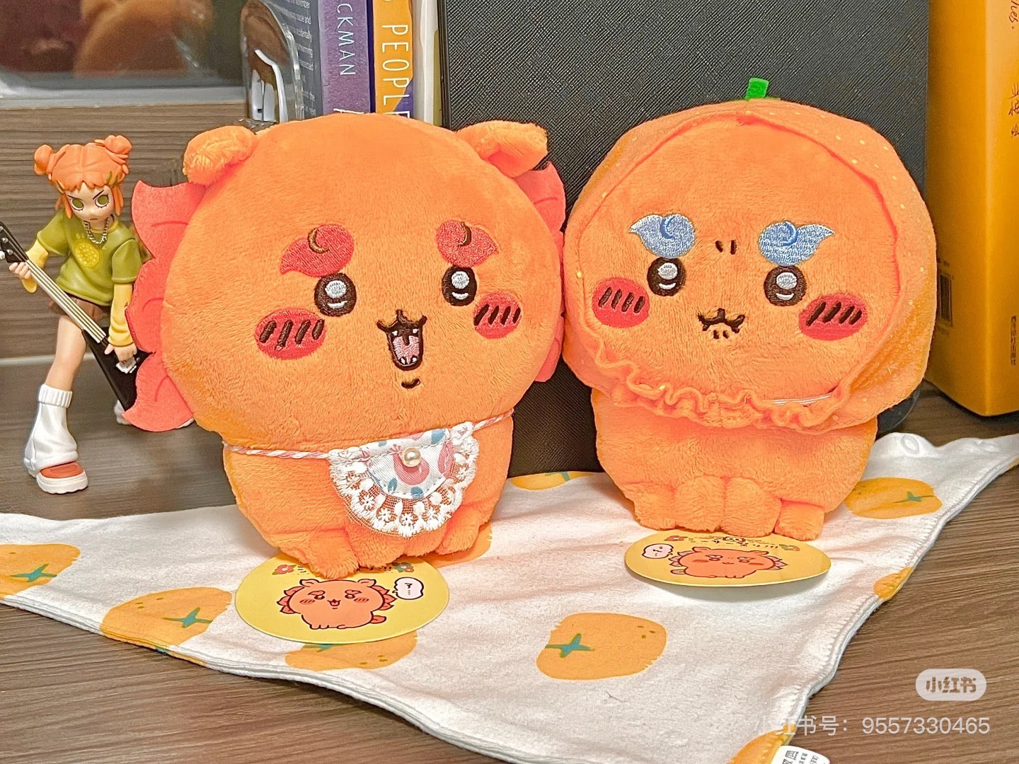 Chiikawa 吉伊卡哇|风狮祭狮萨/拉面狮萨公仔/玩偶|约H140 x W150 x D70mm