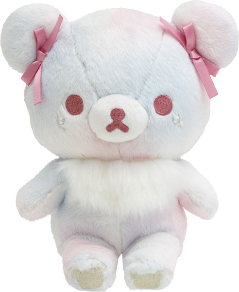 Rilakkuma轻松熊|Plush Doll Gradient Color Sky Cotton Candy San-X天空白云棉花糖系列渐变色毛绒玩偶|約 210 x 160 x 120mm