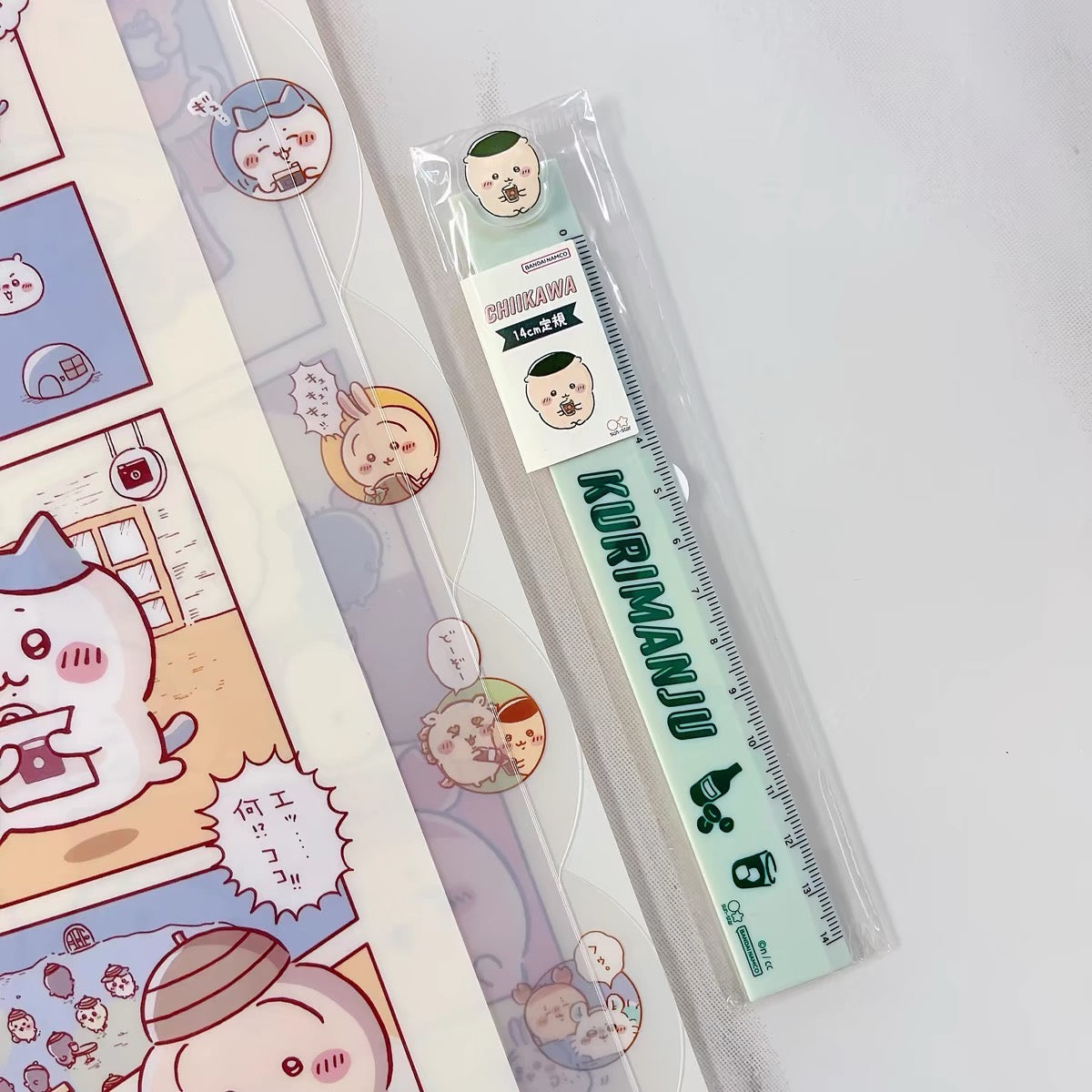 Chiikawa 吉伊卡哇|可爱角色造型直尺|約14cm