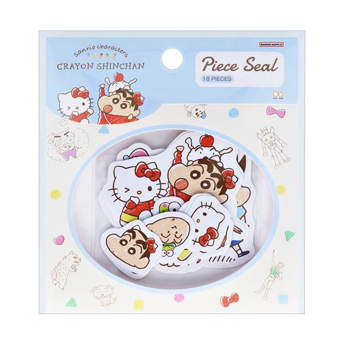 Sanrio|Crayon shin-chan蜡笔小新联名可爱贴纸|18枚