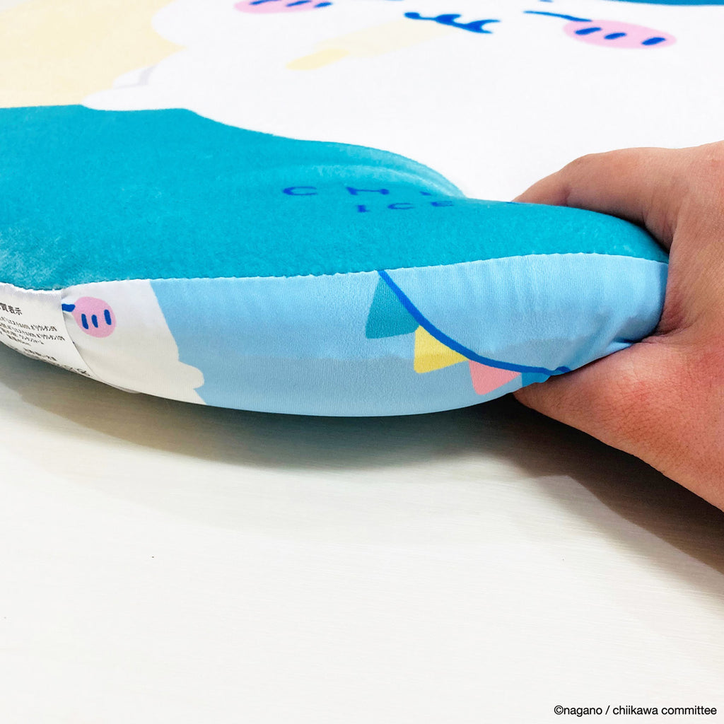 Chiikawa 吉伊卡哇|Morishita Chiikawa Cooling Seat Cushion记忆海绵冰丝坐垫/正反面都可爱|直径 400 x H45 mm