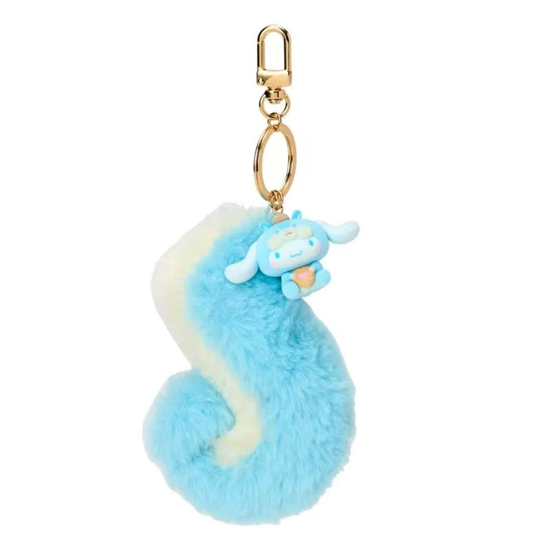 Sanrio|Squirrel series big tail Mascot Holder /Plush Keychain|approx.