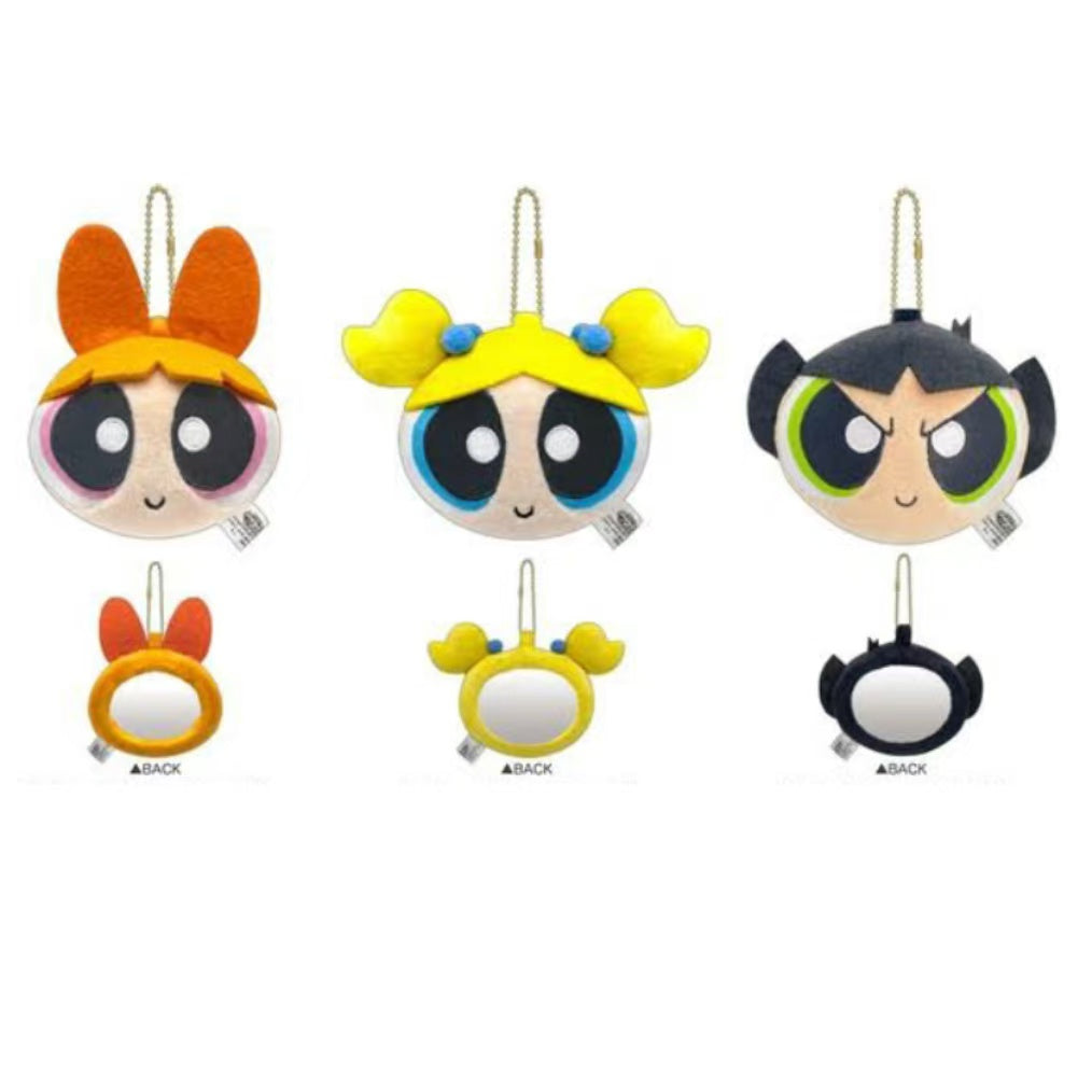 Powerpuff Girls|Plush Mirror keychain|H110 x W135 x D40mm approx.