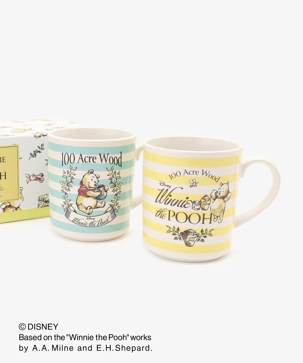 Disney|winnie the pooh 日本制噗噗精美礼盒装对杯/马克杯|315ml*2
