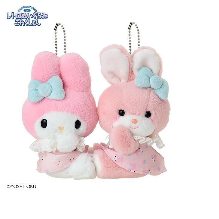 Sanrio|Hello Kitty Yoshitoku Retro Collection Mascot Holder Set|17.4 x 12.4 x 6.8cm approx.