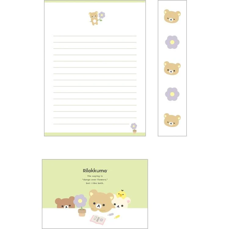 Rilakkuma|Flower Letter Set|190×142mm approx.