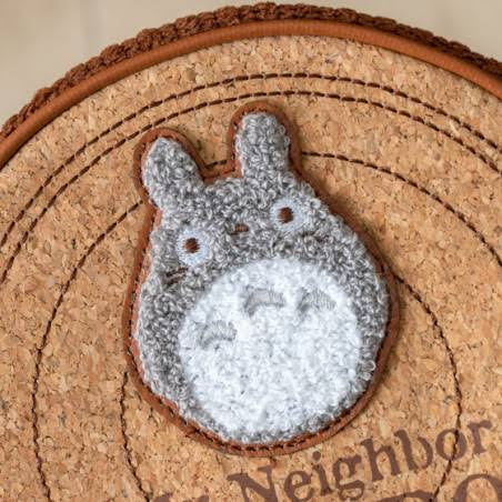 My neighbor totoro|宫崎骏刺绣龙猫树根圆盘零钱包/有挂链口可以改造成斜背包|約10 x 10 x 6 cm