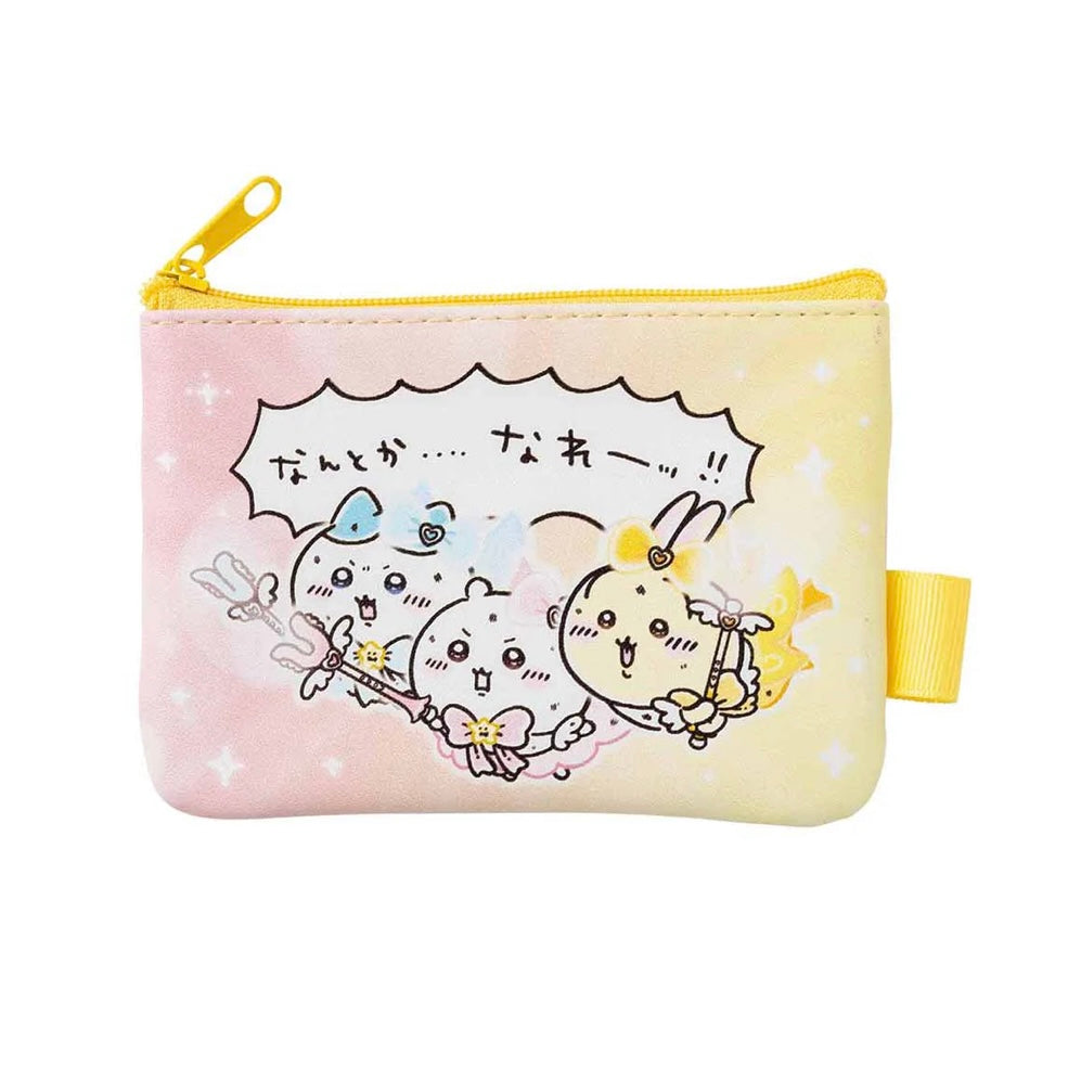 Chiikawa 吉伊卡哇|超魔法少女/小魔仙系列正反不同图案零钱包/收纳包/2只组|各約H85×W125×D10mm