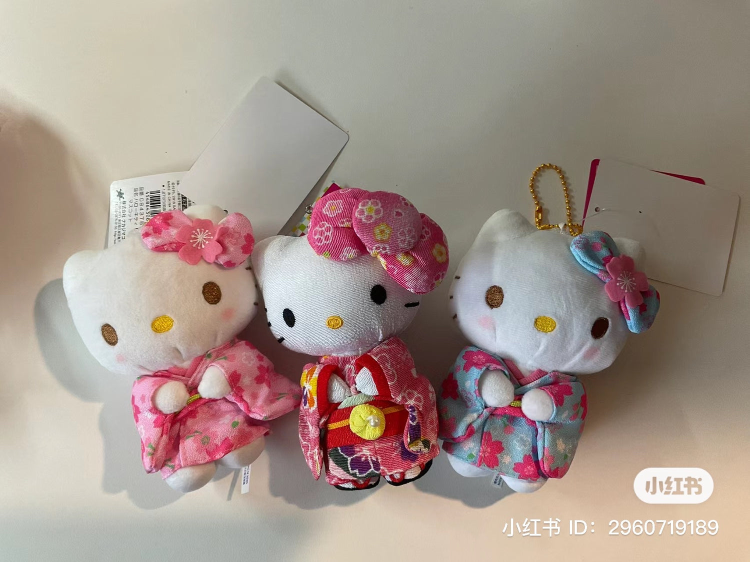 Sanrio|Hello Kitty和服玩偶挂件/包挂|約H120×W70×D45mm