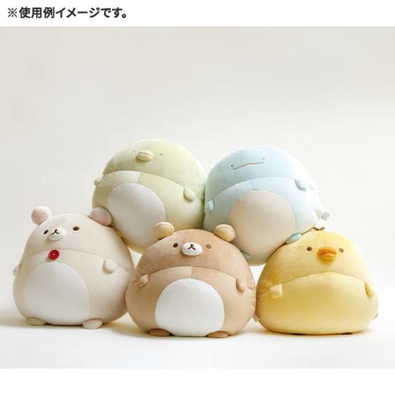 Rilakkuma轻松熊|角落生物联合/肥美大肚腩系列可以捏捏大公仔/玩偶|240×270×220mm