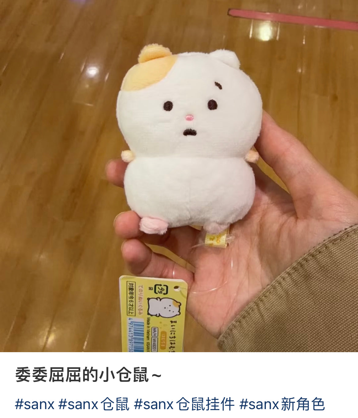 Sanx|Little Moments of Joy Mainichi Hamuchima Tenori Plush (SS)|70×65×45mm approx.