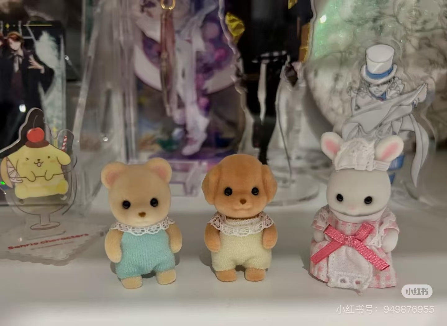 SylvanianFamilies|FOREST KITCHEN BABY WHITE RABBIT WAITRESS PINK