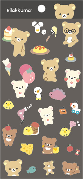 Rilakkuma|Sticker Sheet|200×95mm approx.