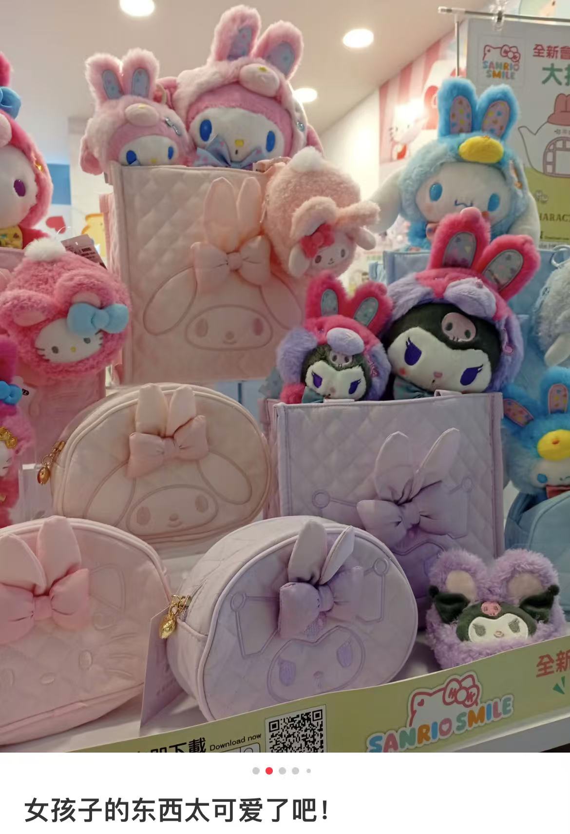 Sanrio|Spring Rabbit Pouch|17×6×13cm approx.