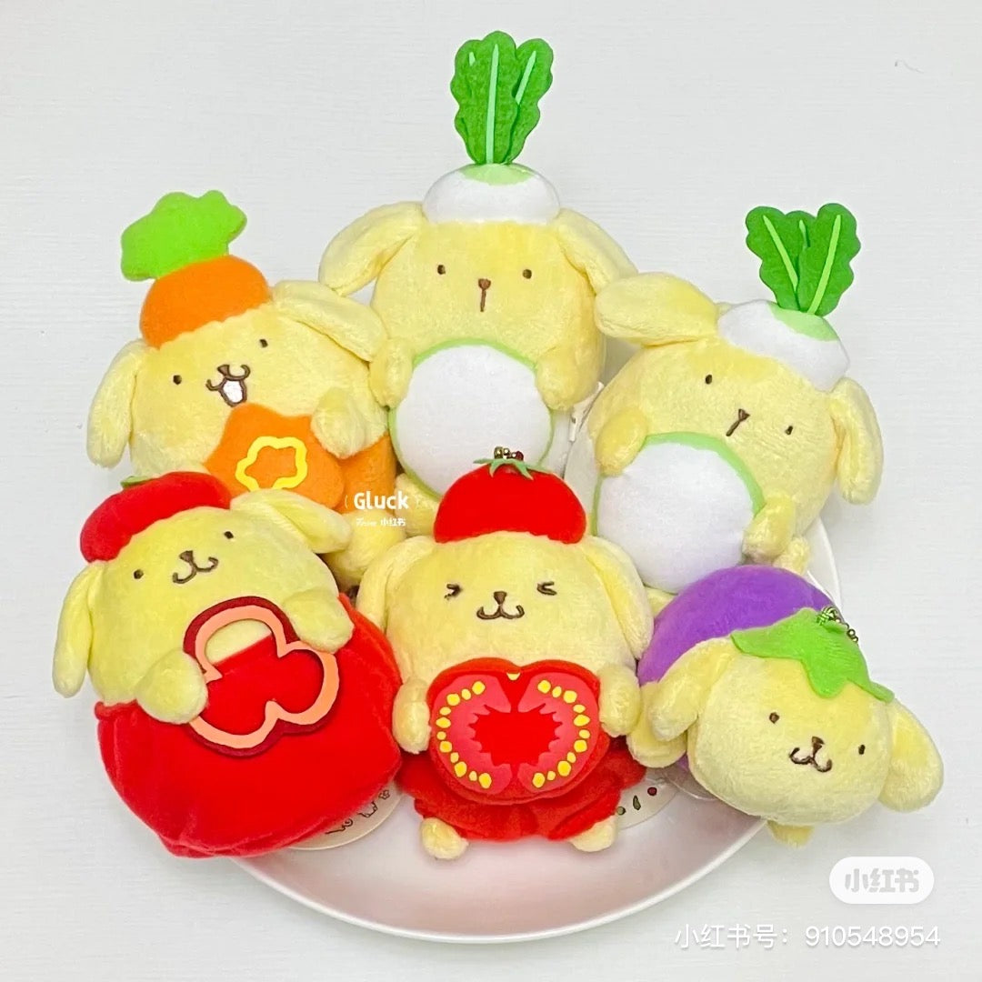 Sanrio三丽鸥|展会限定Pum Pum purin布丁狗蔬菜系列挂件/玩偶