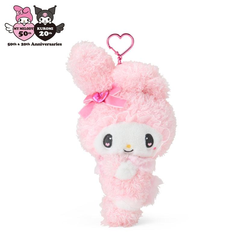 Sanrio|Kuromi & My Melody : Melousa Romiusa Mascot Holder /Plush Keychain|10.5×7.5×19cm approx.