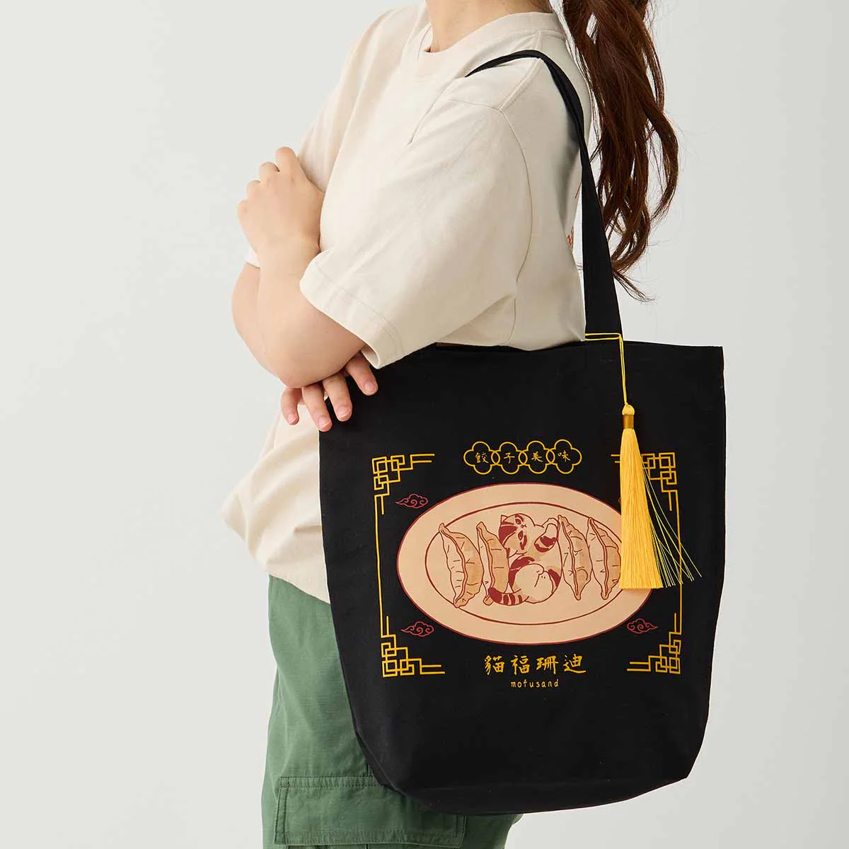Mofusand|Chinese Style Tote Bag|37×24×12cm approx.