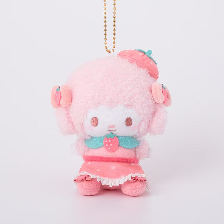 Sanrio|Strawberry Cheek Squishy Mascot Holder /Plush Keychain|Height Approx. 10cm