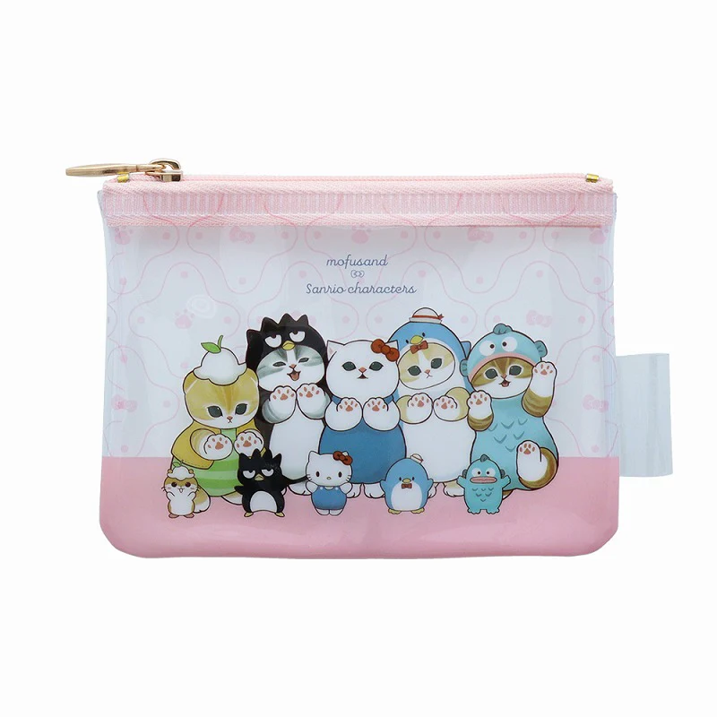Mofusand|Sanrio × Mofusand Clear Mini Pouch|95×130×5mm approx.