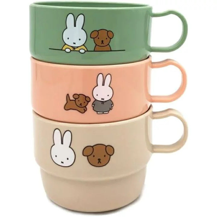 Miffy米菲|三色叠叠杯/洗碗机可用|约6.2cm×10.3cm×8cm
