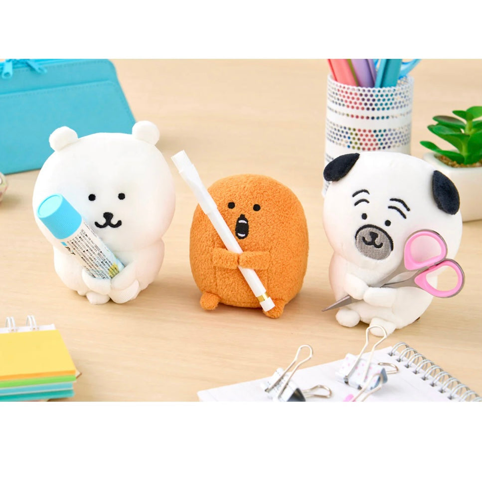 Nagano嘲讽熊|限定迷你公仔/揣手手桌面摆件/手上可放文具|約H90×W70×D55mm