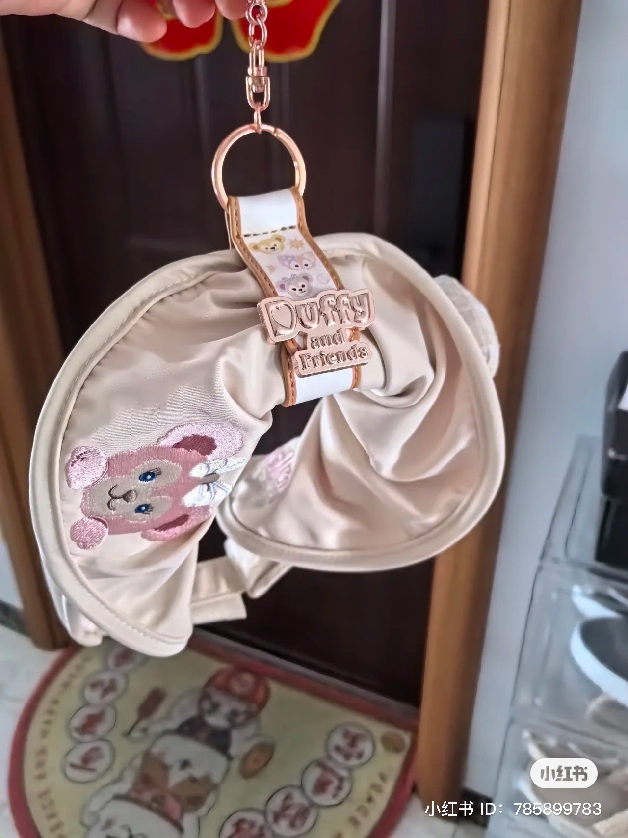 Disney SH|duffy and friends达菲皮质感发箍扣/钥匙扣/挂件