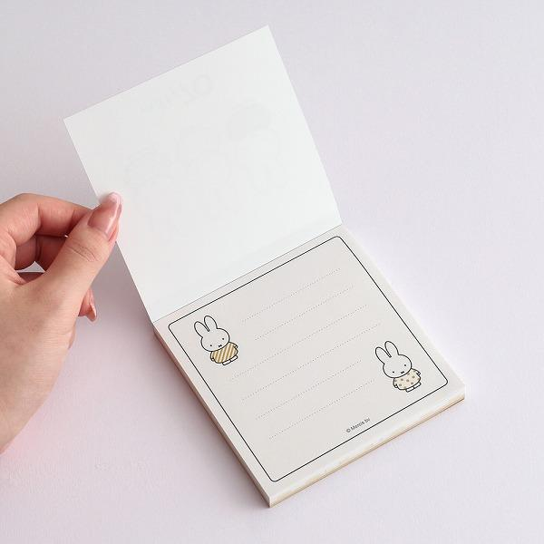 Miffy|70th Anniversary Gold Crown Square Memo|100×100mm approx.