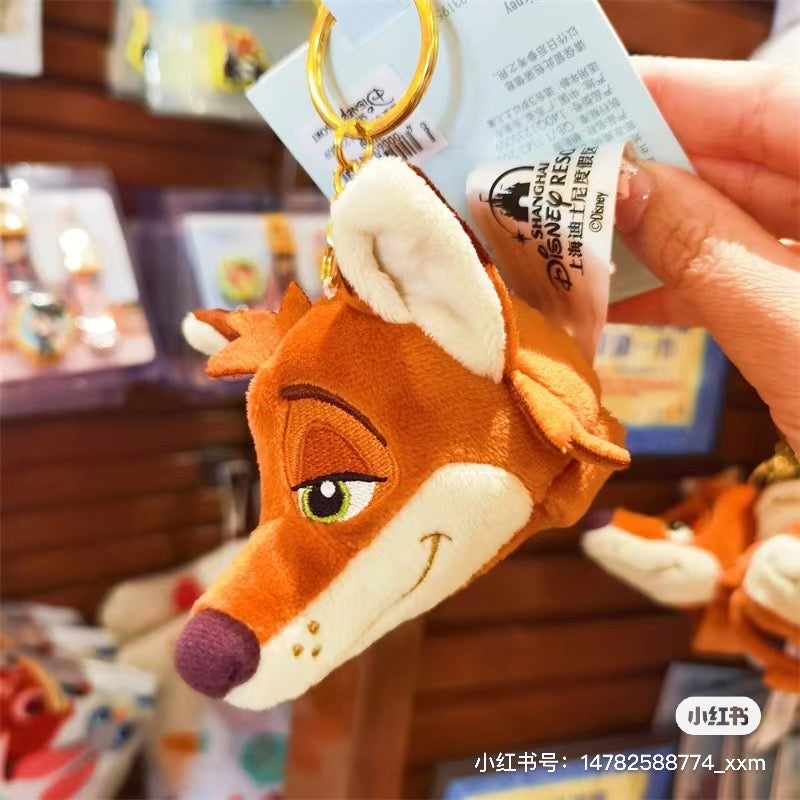 Disney|疯狂动物城尼克朱迪头套挂件