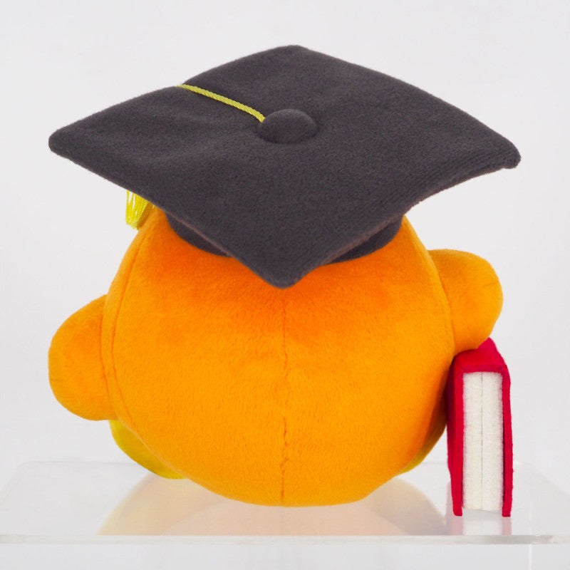 Kirby|戴眼镜学士服/小博士/毕业瓦豆毛绒玩偶/小公仔 | 约W16×D18×H16cm