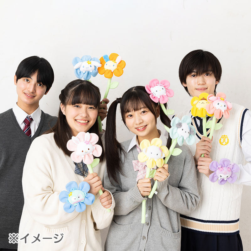 Sanrio三丽鸥|好大一只的超可爱/可弯曲缠绕佩戴/角色花花/花朵/花卉绒布挂件/太阳花/应援挂件|约14 x 3.8 x 38 cm