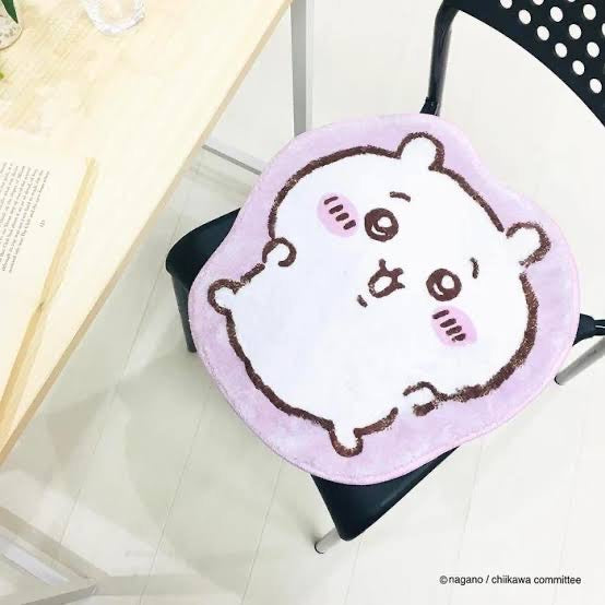 Chiikawa|毛茸茸防滑地毯/地垫/坐垫|約幅40×奥行42cm