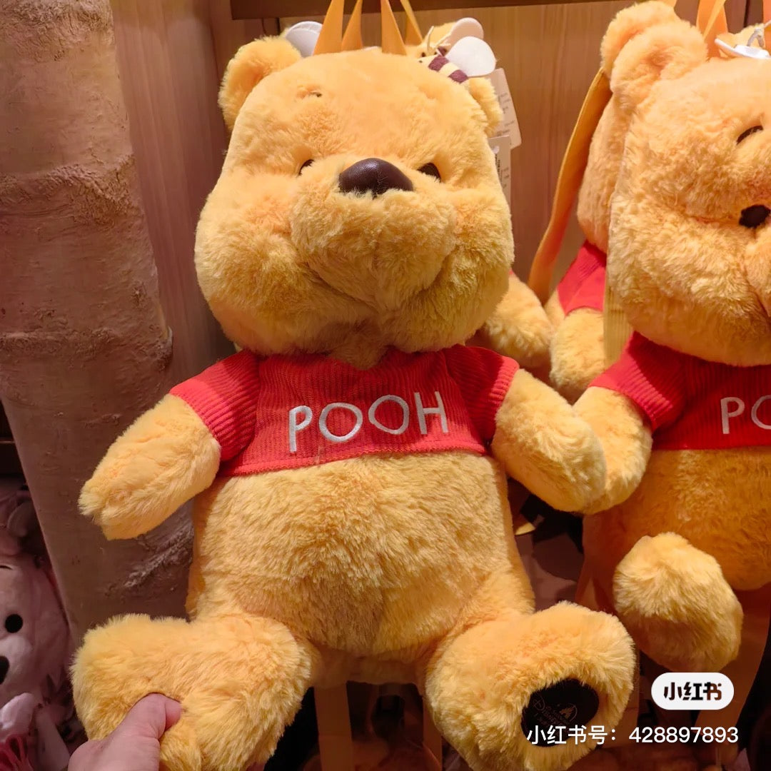 Disney SH|毛茸茸维尼公仔型双肩包