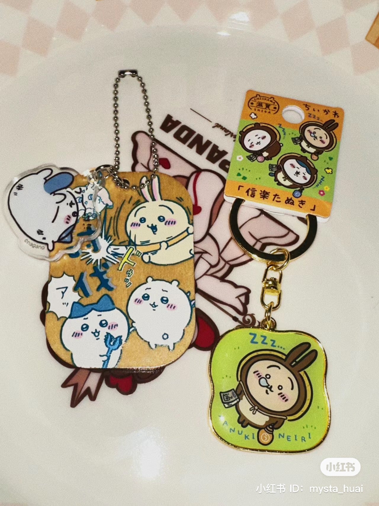 Chiikawa 吉伊卡哇|木牌挂链/挂件盲盒/全6种|1枚入