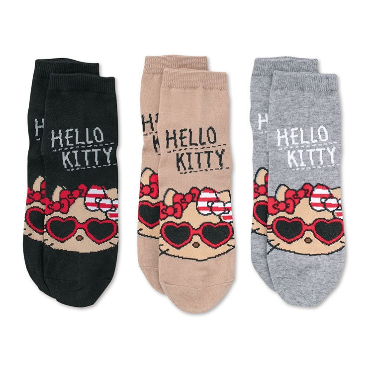 Sanrio三丽鸥|Avail联名Hello Kitty男士袜子/3双一组|约24-26cm