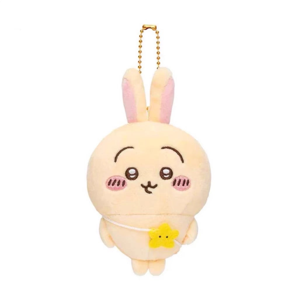 Chiikawa 吉伊卡哇|Looking forward to going out! Mochitto Puchi MiniMascot背小包包出游系列毛绒挂件/包挂|约 H135 x W90 x D55mm