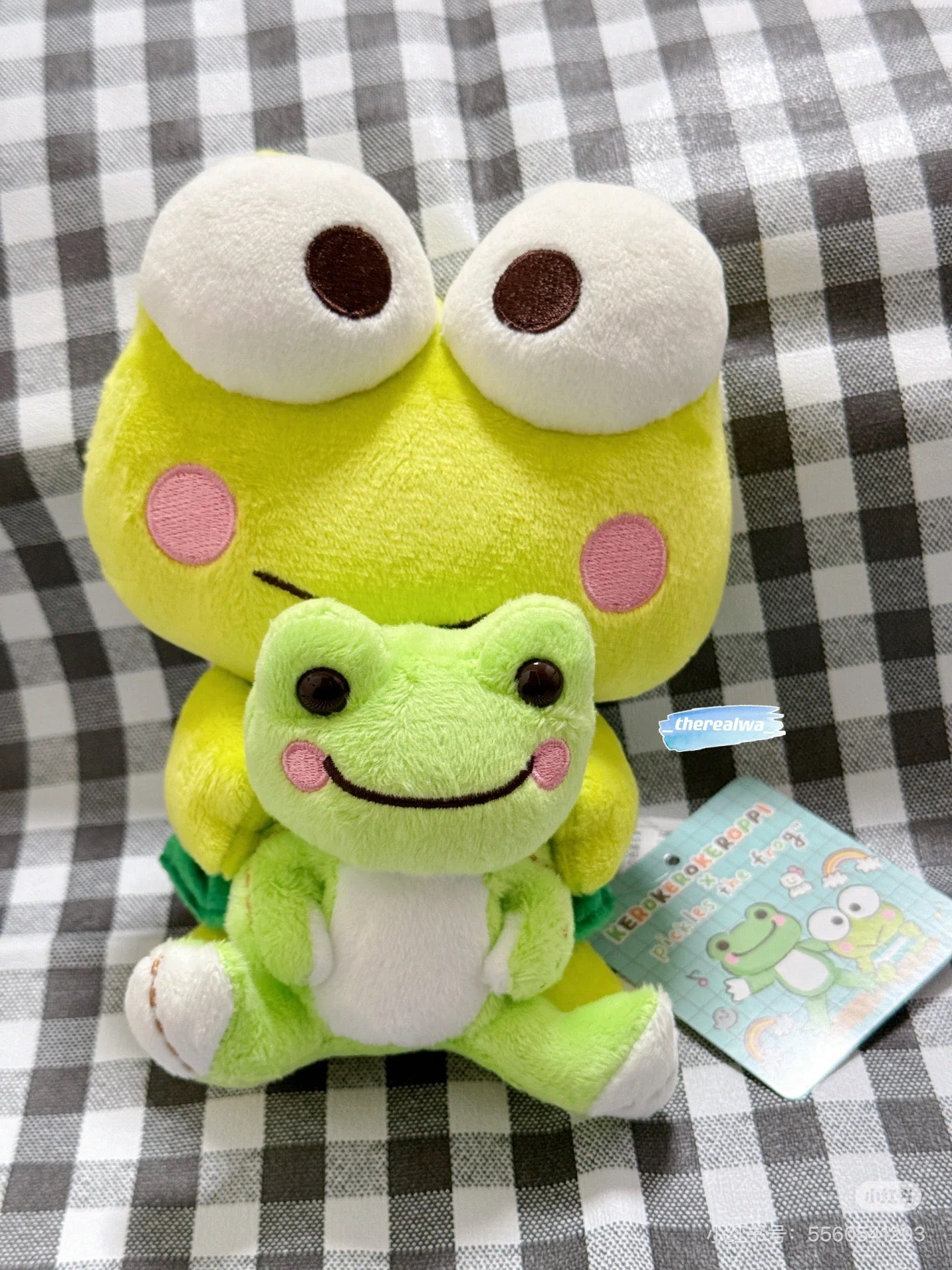 Sanrio|Kerokero Keroppi 大眼蛙??泡菜蛙联名玩偶/挂件|公仔约H15 x W11 x D13cm/挂件约10×4×9cm