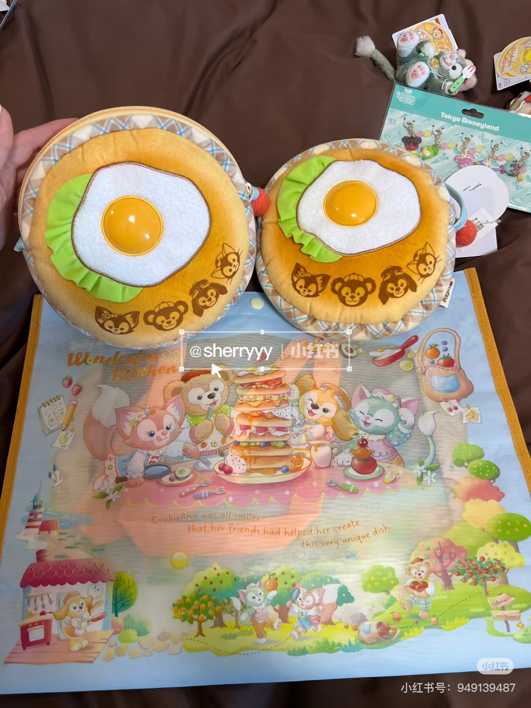 Disney迪士尼|东迪梦幻奇妙厨房系列煎蛋斜挎包/正反面都可爱