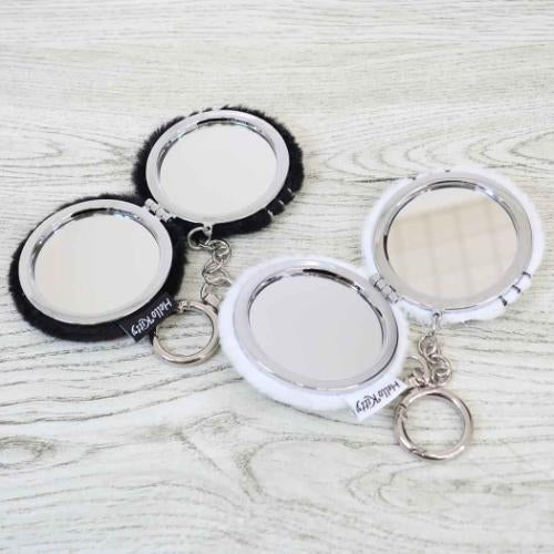 Sanrio|Hello Kitty Eye Planning Yurumofu Double Mirror|W65 x H65 x D18mm approx.