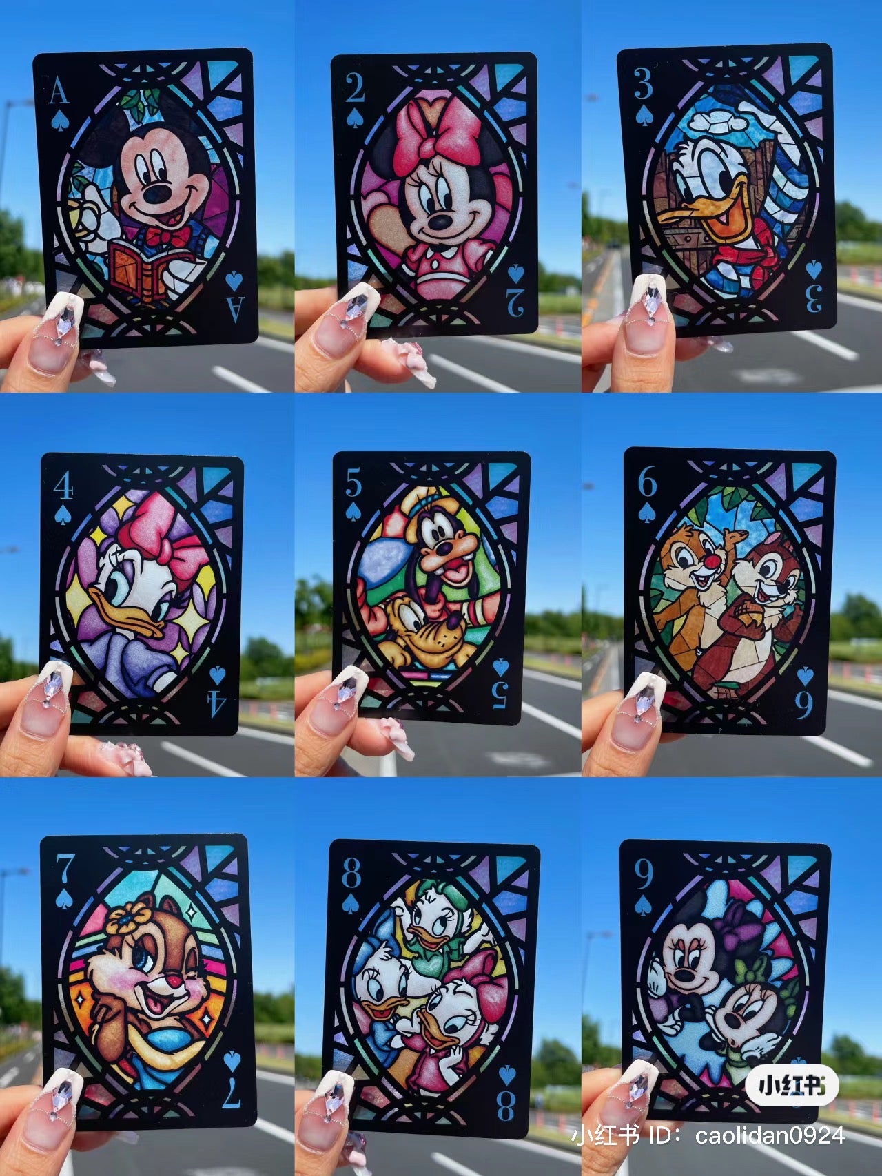 Disney|透光扑克牌/54张不同迪士尼人物