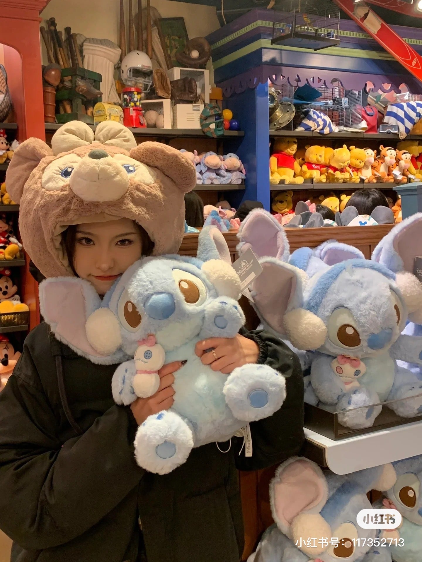 Disney SH|冬日限定史迪仔/史迪奇/stitch抱小金公仔/玩偶