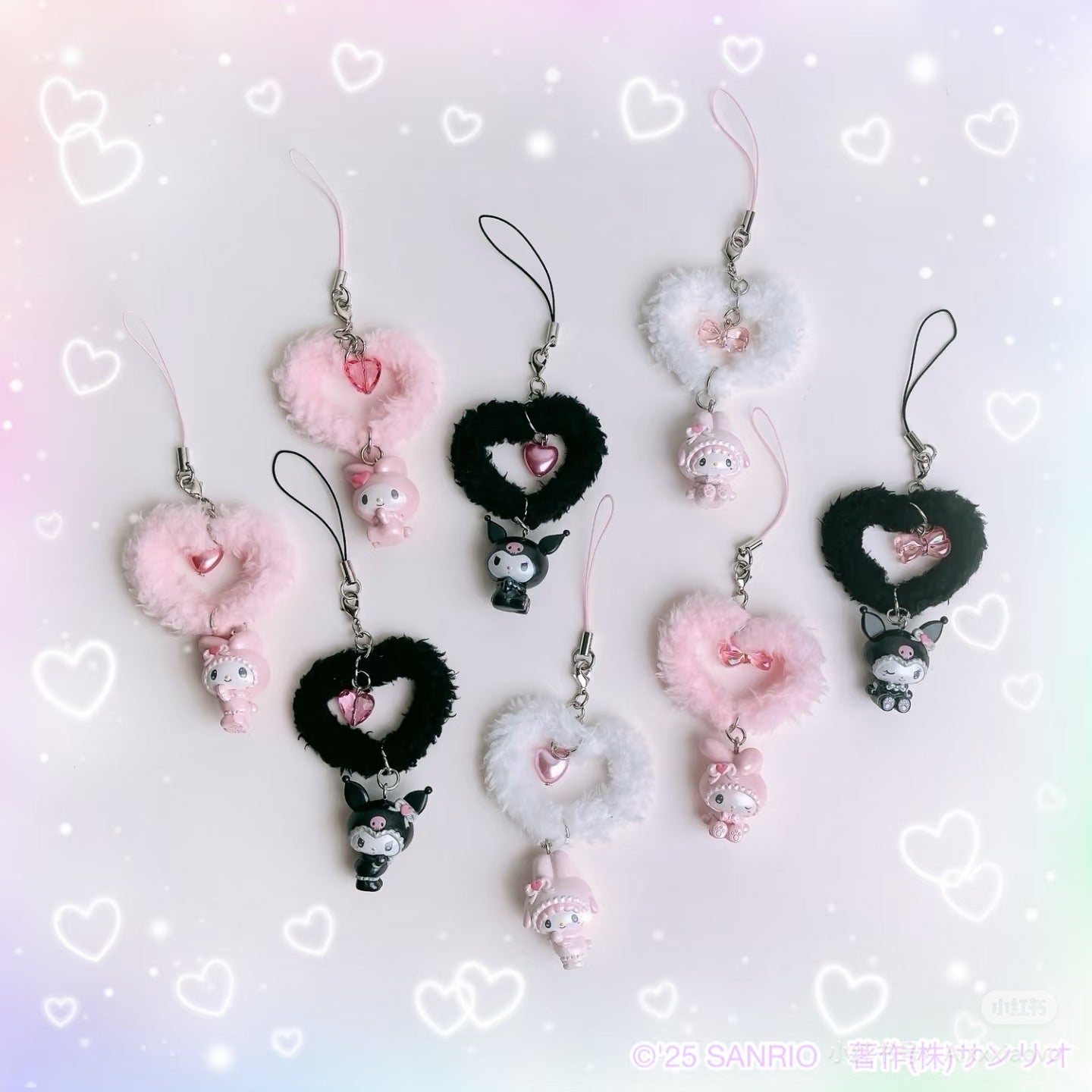 【limit 3】Sanrio|Kuromi & My Melody : Melousa Romiusa Secret Strap mystery bag/blind box/All 8 types|1pcs