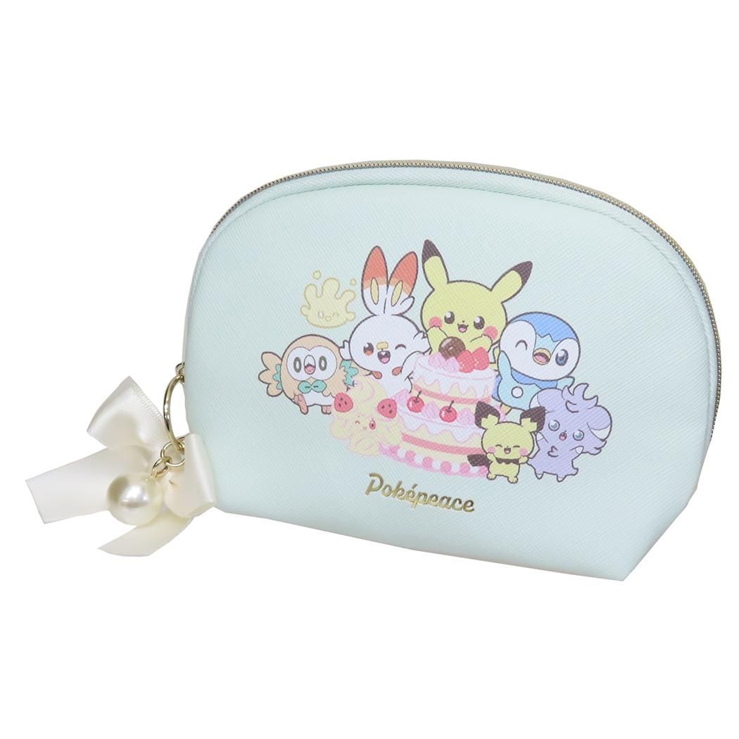 Pokemon|pokepeace甜点系列皮质感化妆包/纸巾包|约14.5 x 10.5 x 3.5cm