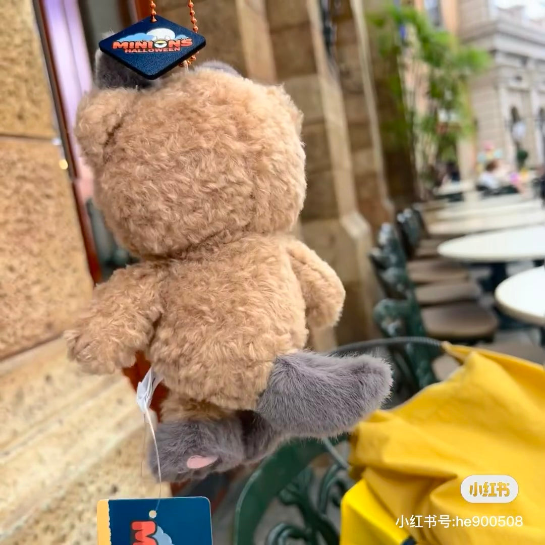 Tim熊| 超软毛茸茸小恶魔猫咪usj万圣节限定挂件/背后有毛茸茸长尾巴