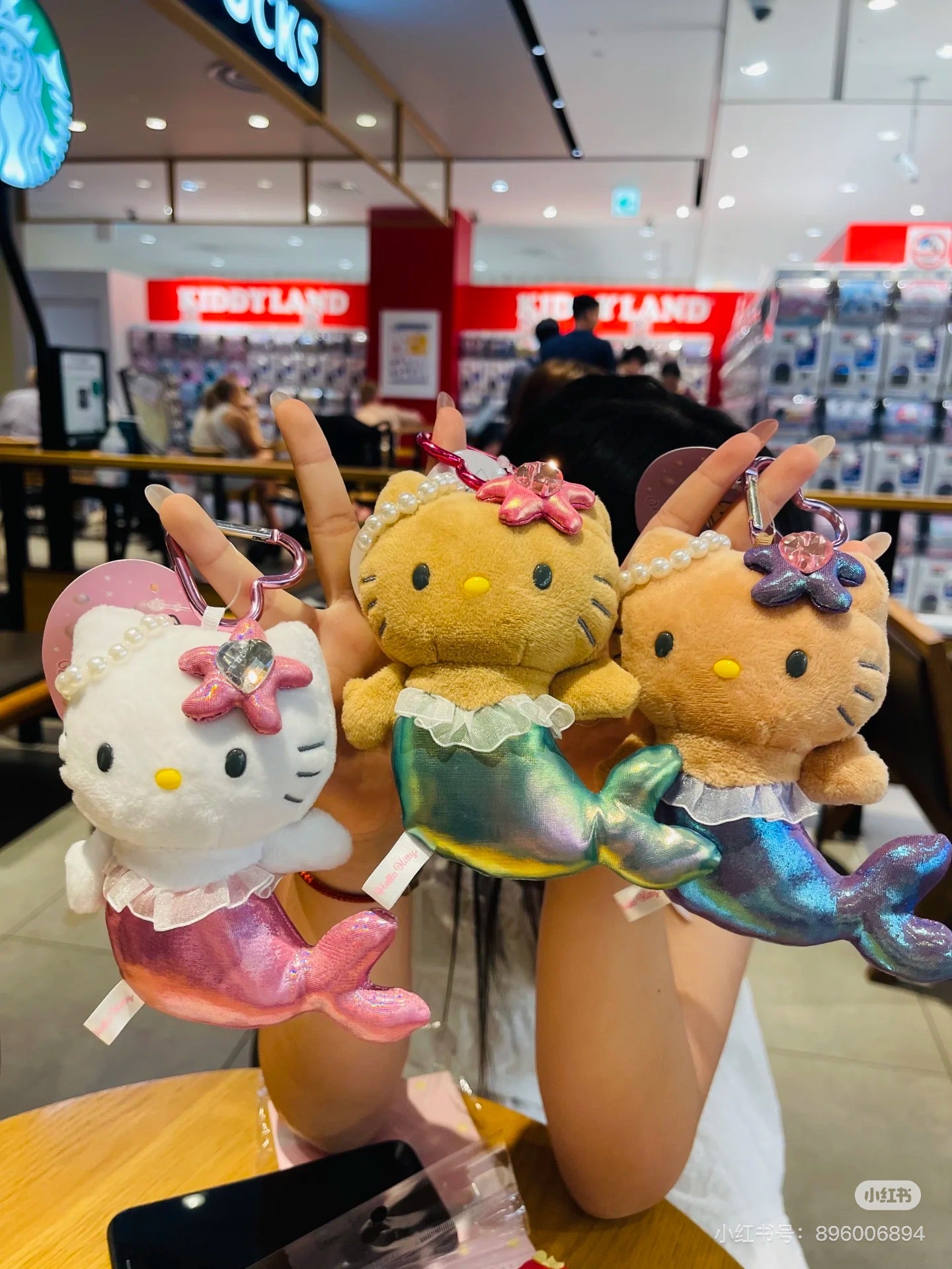 HelloKitty|Fantasy Series Mermaid Mascot Holder /Plush Keychain| H130 x W125 x D55 mm approx.