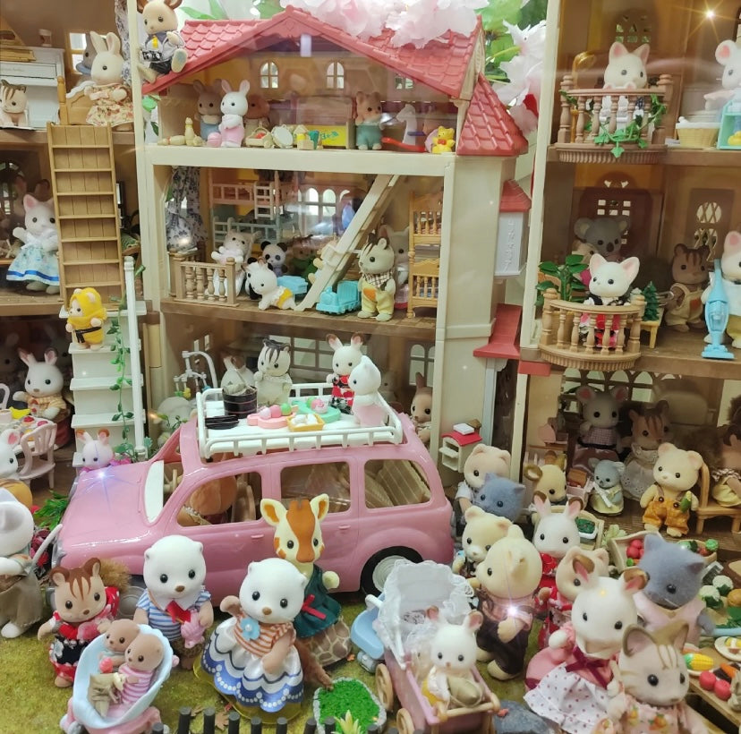 SylvanianFamilies森贝儿家族|Sea Otter Family海獭家族系列/双胞胎一家四口套组/玩具/过家家5803