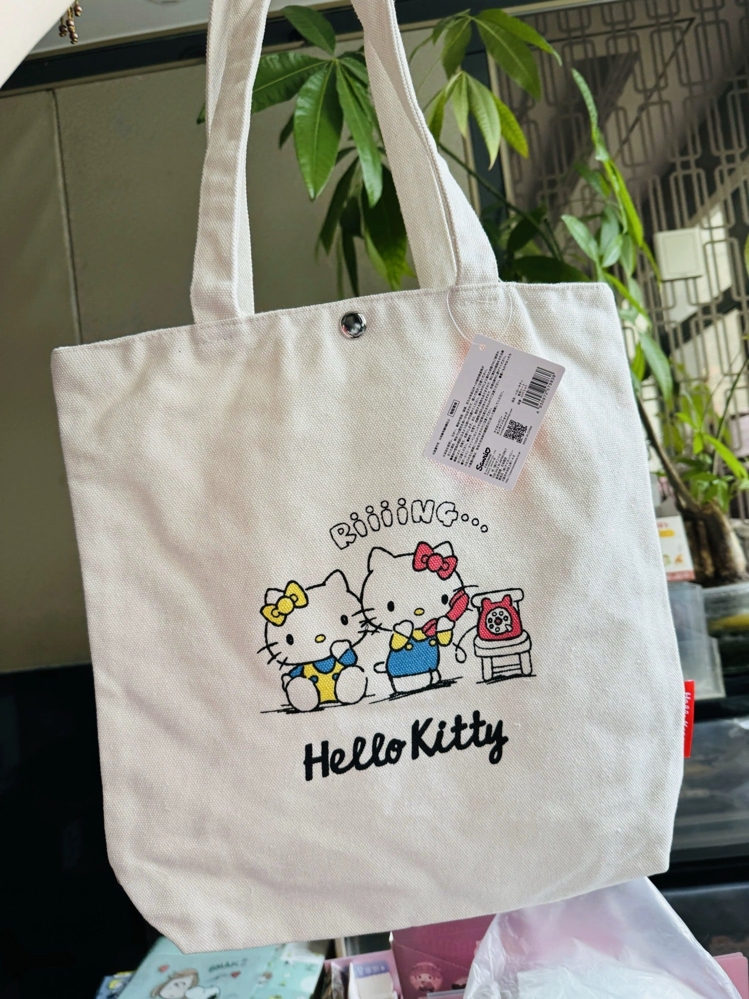 Sanrio|Hello Kitty帆布包| 约350×365×80mm