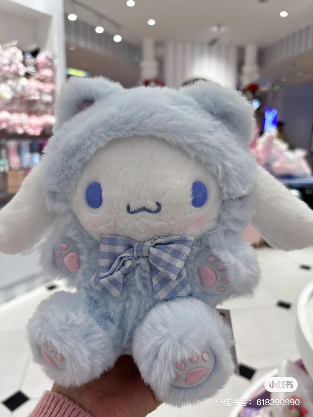 Sanrio|2024奶fufu的限定肉球猫咪系列玩偶/公仔/肉垫垫/粉爪爪/如拿铁系列一样好摸|约17 x 17 x 9cm