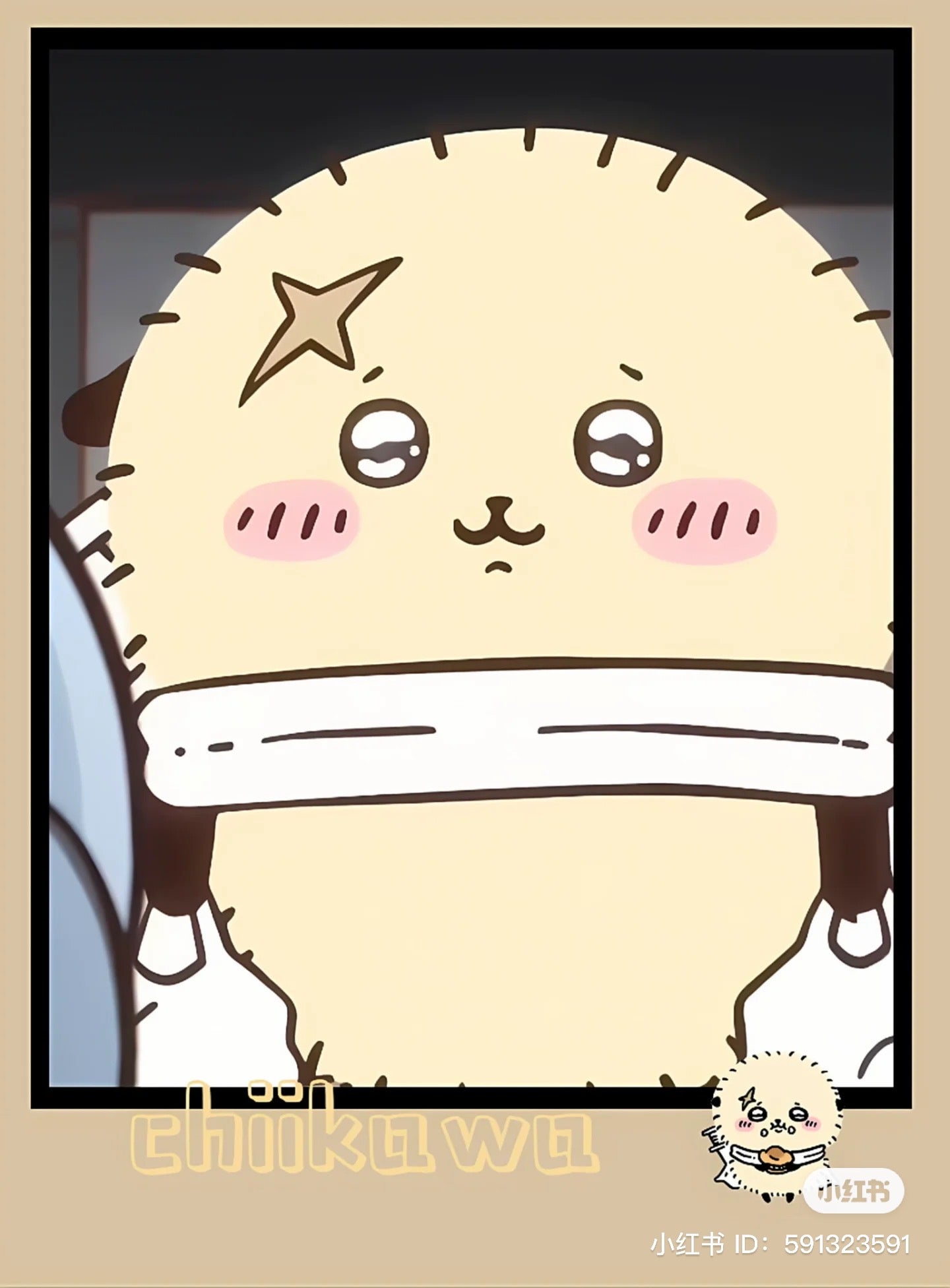 Chiikawa 吉伊卡哇|毛茸茸獭师/师傅玩偶/公仔|约H150×W140×D100mm